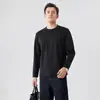 Outono/Inverno Cor Sólida Masculino Acetato Lã Seda Gola Redonda Camada Base Antibacteriana Compra em Grupo Corporativa Etiqueta Privada Produção Personalizada