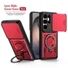 Funda para teléfono Samsung S26Ultra con Anillo Sky y Ventana Deslizante, S26Plus con Soporte, Anticaída, S26 Funda Protectora