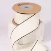 Cinta Impresa de Trazo Unilateral Lazo Hecho a Mano DIY Adorno para la Cabeza Borde de Envoltura de Ropa Flor para Ramo de Flores Banda para Envoltura de Regalos de Repostería