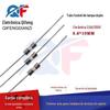 Tubo de fusível cerâmico com fio 3,6x10mm 2,5A/250V tampa dupla tubo de fusível de corrente de proteção ambiental com fio