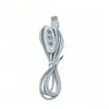 Cable de interruptor USB de botón de encendido 1A de 2 núcleos 501 Interruptor grande de tres teclas Cable Accesorios de iluminación Lámpara de atardecer Luz nocturna