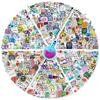 50-300 adesivos de laboratório equação química personalidade cartoon suprimentos de laboratório adesivos adesivos científicos