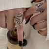 Anillo de alas de ángel huecas para mujer, estilo japonés y coreano, diseño de nicho, moda, internet, celebridades, elegante, círculo, anillo para comer.