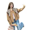 Chaqueta de gamuza de alta gama estilo retro para mujer, nueva colección otoño 2026, chaqueta de botones con cuello redondo estilo coreano, top casual