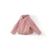 Fábrica de origen ropa exterior de primavera y otoño para niñas, chaqueta de cuero de invierno estilo motociclista para niños y niñas, chaqueta de cuero estilo 2026 nueva con cuello de solapa, MDD