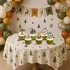 Banner de cumpleaños estilo camping transfronterizo, pancarta de letras con tema de explorador, decoraciones colgantes en espiral, adornos para pastel y decoraciones de mesa