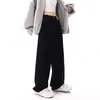 Jeans Negros Retro Americanos para Hombre y Mujer Verano Combinan con Todo Sueltos Moda Casual Pierna Ancha Rectos