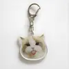 Llavero Acrílico Periférico de Gato Ragdoll Serie de Avatares de Gatito Lindo Llavero Colgante de Pareja Decoración