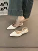 Sudeste Asiático Venda Quente Transfronteiriça Sapatos Femininos Plus Size Salto Baixo Bico Fino Bico Fechado Sandálias Femininas Novas Mary Janes Francesas Delicadas