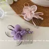 Favorito da Menina Doce! Presilha de Cabelo de Girassol de Alta Qualidade para Mulheres, Pente de Cabelo para Coque Estilo Verão, Grampo de Cabelo Suave Resistente ao Vento Antiderrapante