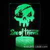 Exclusivo transfronteiriço para a série de Halloween abóbora de caveira luz noturna 3D LED toque colorida USB luz de presente criativa