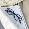 Gafas de Prescripción de Estilo Nerd Literario Modernas y Frescas para Estudiantes Mujeres, Montura Pequeña Ovalada de Carey Retro