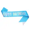 Fita de Alça de Ombro Feliz Aniversário Multicor Estampagem a Quente Menina de Aniversário Cinto Cerimonial Fábrica Profissional