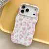 Funda para iPhone 16 Estilo Francés Floral con Transferencia de Calor Impresión de Alta Definición 17 Funda Protectora Apple Transfronteriza Nuevo Producto