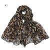 Bufanda de seda de leopardo vintage para chicas hot, nueva, hilo de Bali, bufanda de seda larga y delgada, para mujer, bufanda con sentido de la personalidad de alta gama, venta al por mayor
