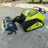 Cortacésped Diésel de Oruga con Elevación Hidráulica Controlada Remotamente de 48V, Rotocultivador Multifuncional, Se Puede Equipar con Varios Accesorios