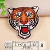 Patches de Bordado de Animais no Atacado, Emblemas Bordados por Computador, Decorações para Roupas, Patches de Feras Agressivas, Etiquetas Bordadas, Apliques Punk