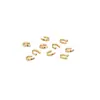 Contas de Posicionamento Banhadas a Ouro 18K Pulseira DIY Colar Fecho Final Fio de Aço Fixado Linha de Pesca Contas para Passar Fio Acessórios de Fecho