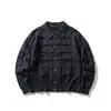 Suéter de punto con cuello estilo japonés simple, moderno y a la moda para hombre, cárdigan suelto casual versátil para otoño, para pareja