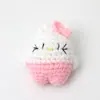 Muñecas de Dibujos Animados, Tigre de Punto de Lana, Elefante, Gallo, Productos Terminados de Tejido Creativo con Forma de Dumpling, Pequeños Adornos, Accesorios para Bolsas