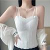 Camisola de Encaje Spice Girls para Mujer Chaleco para Mujer con Almohadilla en el Pecho Nuevo Estilo Camisola sin Tirantes Base Anti-Resplandor Hermosa Espalda Top de Ropa Interior
