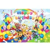 Tela de Fondo para Cumpleaños de Patrulla Canina Transfronteriza Suministros de Decoración para Fiesta Festiva Props para Montaje de Escena Patrulla Canina
