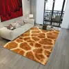 Alfombra Lavable de Cachemir Sintético Hecha a Medida por el Fabricante, Alfombra de Sala de Estar Transfronteriza con Estampado de Animales Sintéticos, Alfombra de Cobertura Total para Área Grande