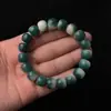 Bodhi no dedo raiz de Bodhi macia flutuante profunda pulseira de Bodhi Verde pulseira de raiz de Bodhi Pele flor de montanha metade água metade Bodhi raiz de Bodhi pulseira