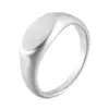 Anillo Cruzado Simple de Acero de Titanio de Alta Calidad Superficie Lisa Se Puede Grabar Accesorios para Anillo de Dedo