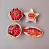 Nuevas pegatinas de resina para nevera de juego de comida, pegatinas magnéticas de maní gourmet y manitas de cerdo, pegatinas de decoración para el hogar, ventas directas de fábrica