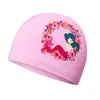2022 Nueva Gorra de Natación de PU para Niños Alta Elasticidad Dibujos Animados Multicolor Niños y Niñas Gorra de Natación Infantil Venta al por Mayor