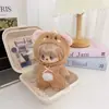 Conjunto de ropa para muñeca Labubu vintage de barbería, compatible con muñecas Labubu de 1ª, 2ª y 3ª generación, incluye un chal y una chaqueta de repuesto