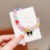 Pulsera Sanrio Kuromi para Niños Pulsera de Dibujos Animados Dulce y Linda Hecha a Mano para Niñas Pulsera de Regalo Pequeño Joyería
