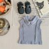 Ropa de Verano Nueva para Niños 2026, Ropa de Verano para Niñas, Camisa a Cuadros sin Mangas Estilo Coreano, Camiseta Básica de Verano 123237