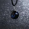 Gema del Tiempo Luminosa Collar 12 Constelaciones para Mujer Estilo Coreano Simple Estudiante Estilo Mori Fresco Cadena Clavícula Colgante de Vidrio