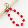 Cadena para Teléfono de Acrílico Hecha a Mano con Cuentas Llavero Cadena para Bolso Colgante para Bolso de Mano Moda Accesorio Pequeño