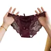Secreto de la Habitación de las Flores ~ Bragas de Encaje Sexy para Mujer de Tiro Bajo Deseo Puro Campana Transpirables Algodón Puro Triángulo en la Entrepierna Pantalones para Niñas