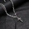 Collar transfronterizo europeo y americano para hombre de acero de titanio, no se decolora, estilo hip-hop, popular, de alta gama, versátil, simple, accesorio personalizado para mujer