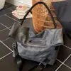 Bolso Plegable Retro de Gran Capacidad para Orejas Bolso de Mujer 2025 Nuevo Estilo Coreano Moda Bolso de Hombro para Viajes Cotidianos Bolso Bandolera Súper Popular