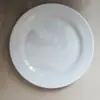 Plato Plano Redondo Blanco Sólido de Melamina 10 pulgadas Poco Profundo 9 pulgadas 8 pulgadas 6 pulgadas Plato de Hotel Snack Ligero