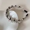 Diadema de Cuadros Coloridos con Dientes para Mujer, Diadema Alta para Lavarse la Cara, Nuevo Accesorio para el Cabello de Moda