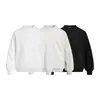 Sudadera con capucha lisa de color liso holgada para hombre, estilo primavera otoño, marca de moda, ropa urbana, bolsillo lateral, cuello redondo, sudadera informal para pullover