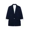 Chaqueta Elegante de Solapa con Hombreras y Puños Rayados Estilo Europeo y Americano Transfronterizo Z 2026 Nueva Moda 2215518