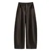 Pantalones Scimitar de Seda de Morera y Lana para Mujer Otoño Invierno 2026 Nuevos de Cintura Alta Adelgazantes de Pierna Ancha Versátiles con Caída Pantalones Casuales