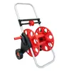 Bestseller transfronteiriço: carrinho de mangueira vermelho empurrado à mão para jardinagem, regar flores, lavagem de carros, suporte de armazenamento de mangueira, carrinho de mangueira