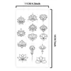Pegatinas de Tatuaje Impermeables Línea de Loto Estilo Zen Transfronterizas, Impermeables y de Larga Duración, Adecuadas para Cuello y Brazos, Pegatinas de Tatuaje Personalizadas de Nicho