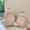 Novo modelo de mochila estudantil de grande capacidade, simples e versátil, mochila da moda para alunos do ensino fundamental, médio e médio