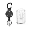 Mosquetón de Láser Transfronterizo Anti-Pérdida Fácil de Tirar Colgante para Mochila de Montañismo al Aire Libre Mosquetón Resistente Negro Clip al por Mayor