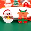 Lindo broche de Navidad, accesorio DIY para las mochilas de los estudiantes de primaria, insignia de dibujos animados de Santa Claus, pequeño regalo
