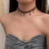 Collar gargantilla de cuero con colgante de Maillard Y2K, estilo gótico, punk, estilo asiático, estilo dulce y genial.